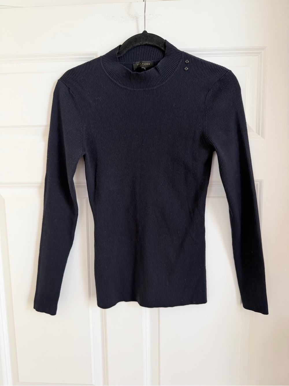 Ted Baker Ribbed Mockneck Sweater Size 8